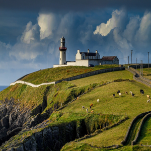 Image by rolandmey titled ’lighthouse, ireland, galley head’. Source: Pixabay