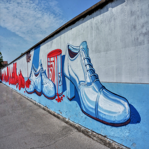 Image by RichardMc titled ’red, shoes, street’. Source: Pixabay
