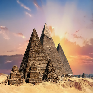 Image by TheDigitalArtist titled ’pyramids, egypt, egyptian’. Source: Pixabay