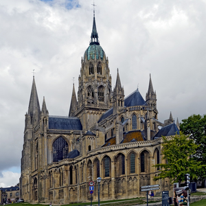 Image by WolfBlur titled ’cathedral, notre dame of bayeux, cultural monument’. Source: Pixabay