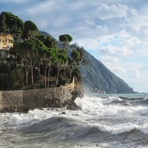 Image by dexmac titled ’sea, waves, camogli’. Source: Pixabay