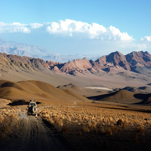Image by sebadelval titled ’landscape, truck, andes’. Source: Pixabay