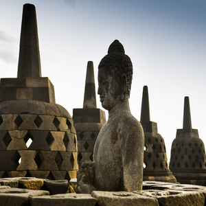 Image by Joseph82 titled ’buddha, indonesia, borobudur’. Source: Pixabay