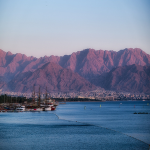 Image by derevv titled ’eilat, mountains, sea’. Source: Pixabay